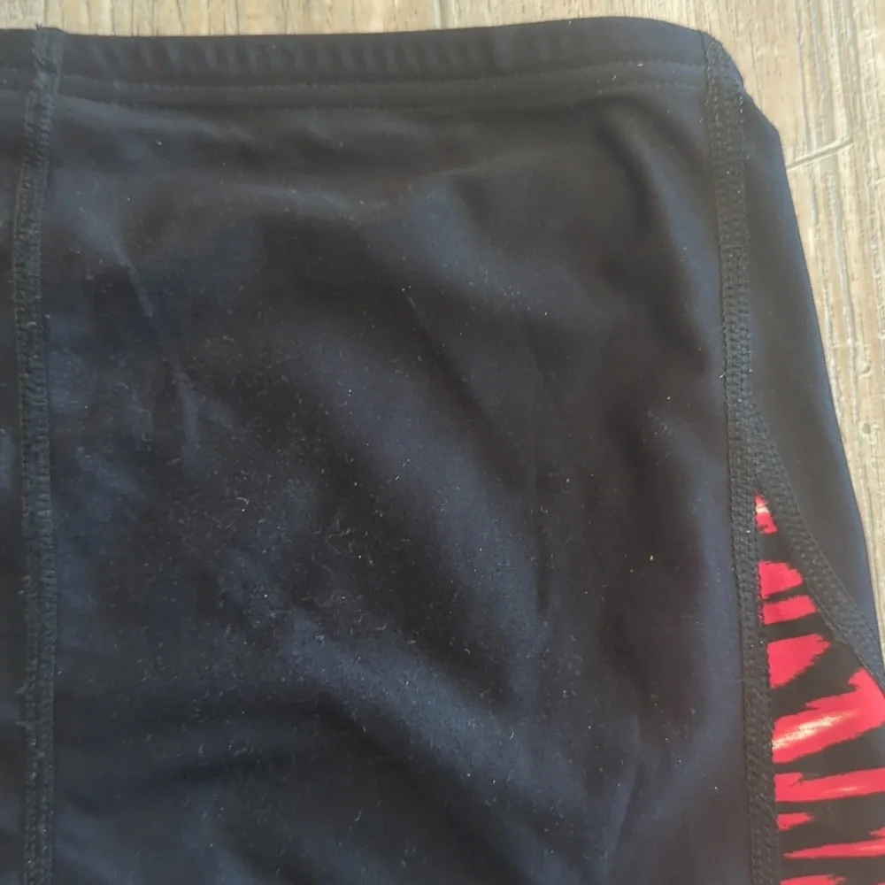 3/$25 SPEEDO Wave Wall Pro LT Black/Red swim jammers swim trunks sz 32